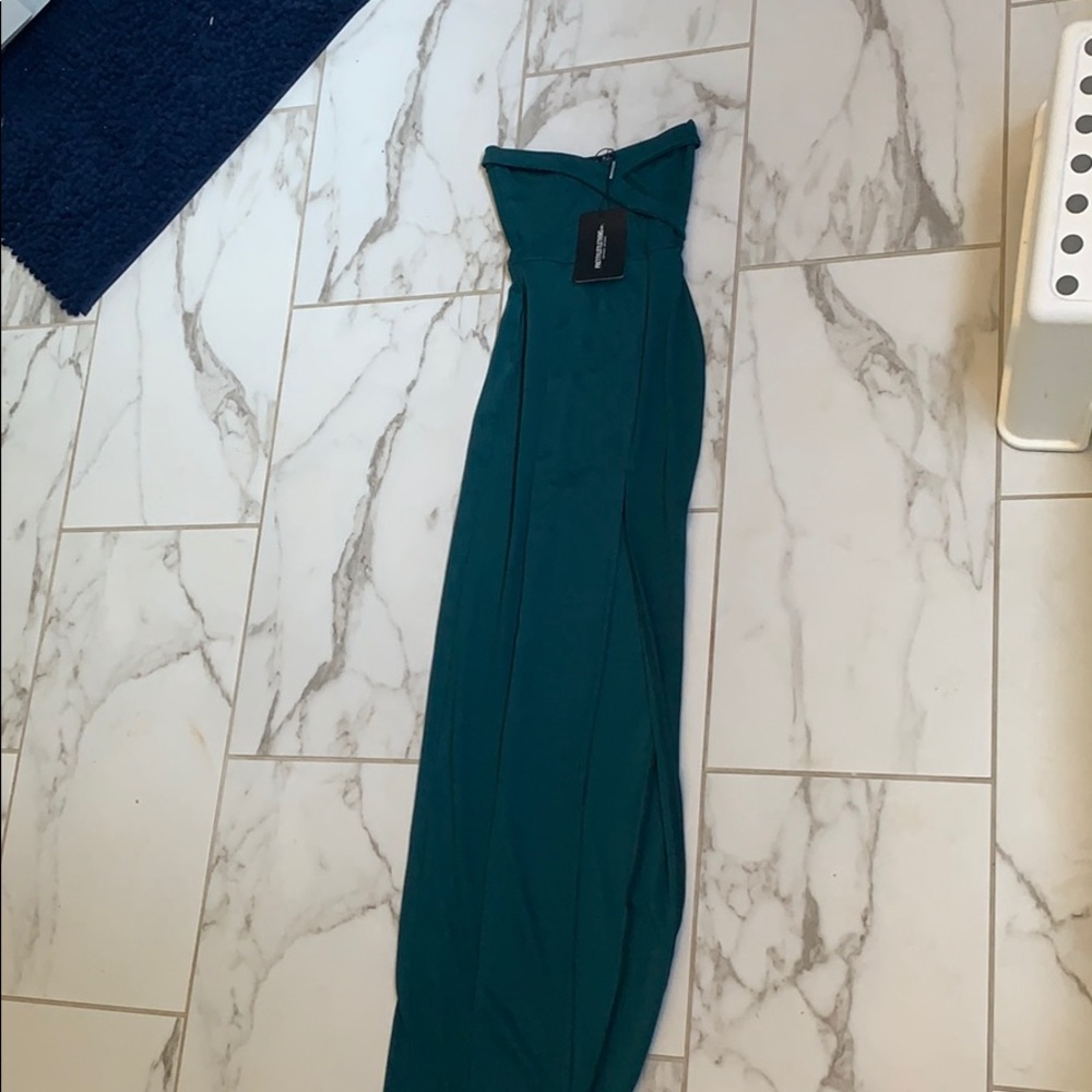 Green Maxi dress with slit